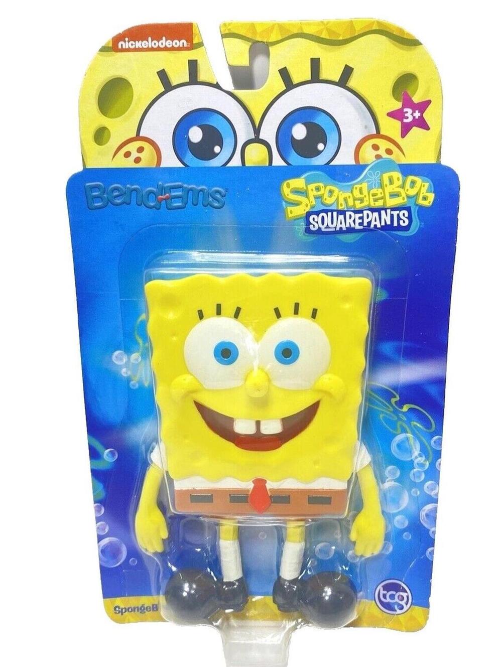 Bend Ems SpongeBob SquarePants Action Figure Collectable Toy, Nickelodeon New